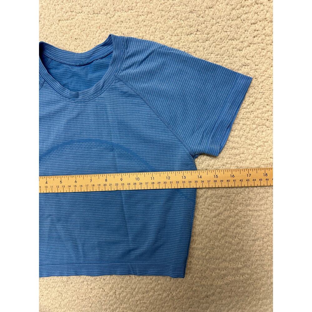 Lululemon Swiftly Tech Cropped Short Sleeve Shirt 2.0 Size 6 - Picture 3 of 7